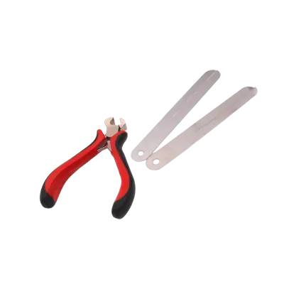 1 komplet merilnega ravnila za pašček za kitaro, pokrov za prste z rezalnikom za strune