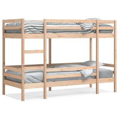 vidaXL Pograd 75x190 cm trdna borovina