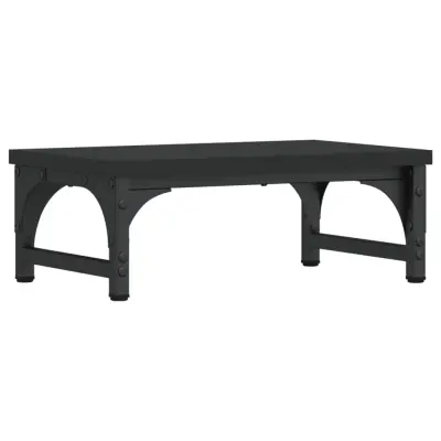 vidaXL Stojalo za monitor črno 37x23x14 cm inženirski les