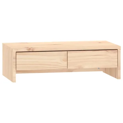 vidaXL Stojalo za zaslon 50x27x15 cm trdna borovina