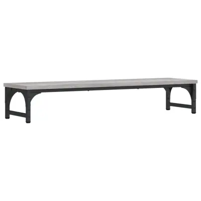 vidaXL Stojalo za zaslon siva sonoma 85x23x15,5 cm inženirski les