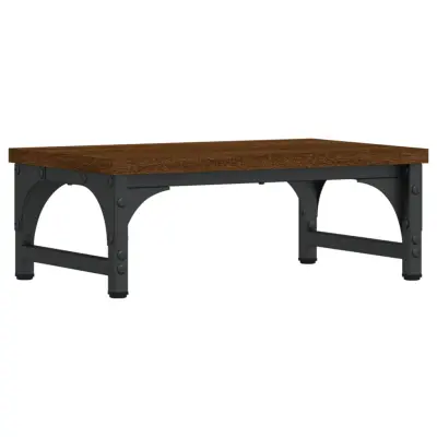 vidaXL Stojalo za zaslon rjavi hrast 37x23x14 cm inženirski les