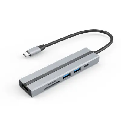 Zvezdišče 6 v 1 USB-C s 4K HDMI, vrati USB 3.0/2.0, bralnikom kartic SD/TF