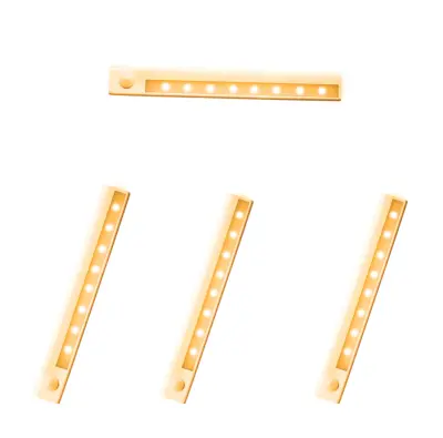 LED svetlobni trak s senzorjem gibanja, 23,6 CM Podomične kuhinjske luči WarmWhite  4-Paket