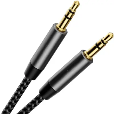 3,5 mm avdio kabel za AUX priključek Black 1 m