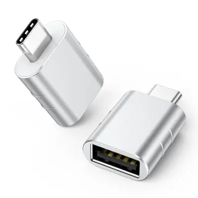 USB 3.2 na USB-C OTG adapter 10 Gbps Silver