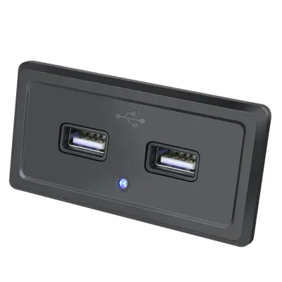 Polnilna plošča za avtomobilski polnilnik z 2 vtičnicama USB