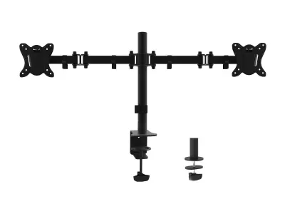 Zgibna podpora za mizo za 2 zaslona 13'/32' Black Equip