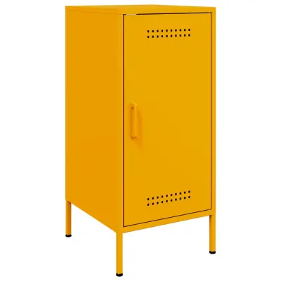 vidaXL Komoda gorčično rumena 36x39x79 cm hladno valjano jeklo