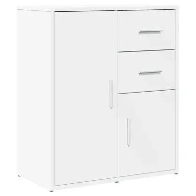 vidaXL Komoda bela 60x31x70 cm inženirski les