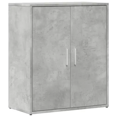vidaXL Komoda betonsko siva 60x31x70 cm inženirski les
