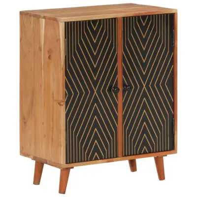vidaXL Komoda 60x35x74 cm trden akacijev les