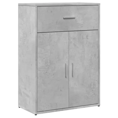 vidaXL Komoda betonsko siva 60x30x84 cm inženirski les