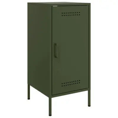 vidaXL Komoda olivno zelena 36x39x79 cm jeklo