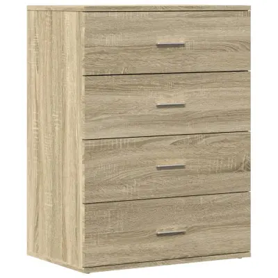 vidaXL Komoda sonoma hrast 60x39x80 cm inženirski les