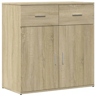 vidaXL Komoda sonoma hrast 79x38x80 cm inženirski les