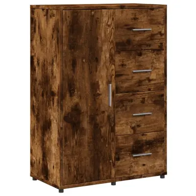 vidaXL Komoda dimljeni hrast 60x31x84 cm inženirski les