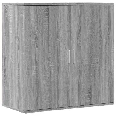 vidaXL Komoda siva sonoma 79x38x80 cm inženirski les