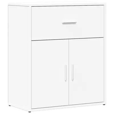 vidaXL Komoda bela 60x31x70 cm inženirski les