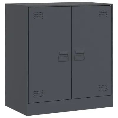 vidaXL Komoda antracitna 67x39x73 cm jeklo
