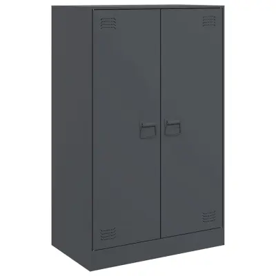 vidaXL Komoda antracitna 67x39x107 cm jeklo