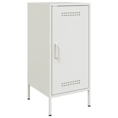 vidaXL Komoda bela 36x39x79 cm jeklo