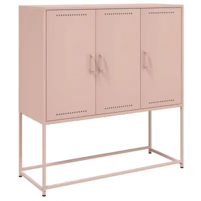 vidaXL Komoda roza 100,5x39x107 cm jeklo