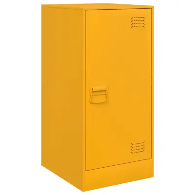 vidaXL Komoda gorčično rumena 34,5x39x73 cm jeklo