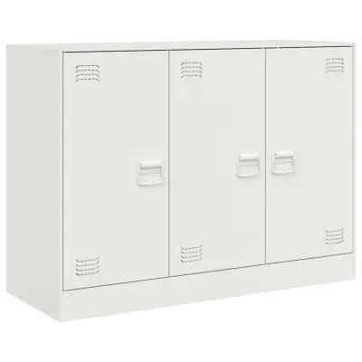 vidaXL Komoda bela 99x39x73 cm jeklo