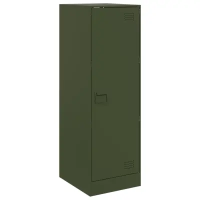 vidaXL Komoda olivno zelena 34,5x39x107 cm jeklo