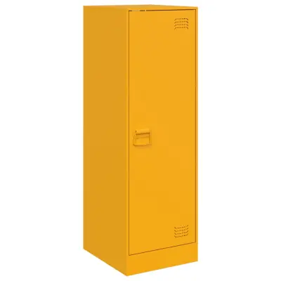 vidaXL Komoda gorčično rumena 34,5x39x107 cm jeklo