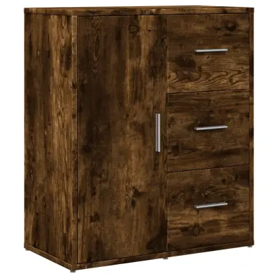 vidaXL Komoda dimljeni hrast 60x31x70 cm inženirski les
