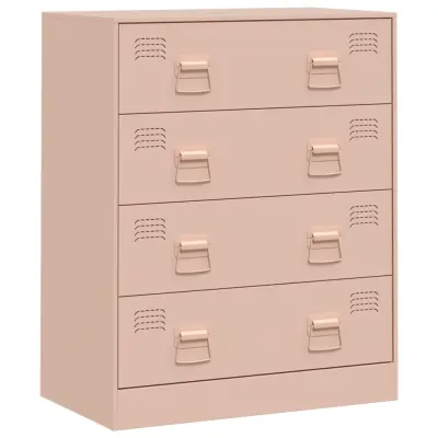 vidaXL Komoda roza 67x39x83 cm jeklo