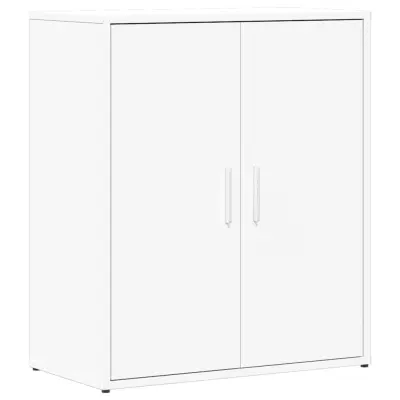 vidaXL Komoda bela 60x31x70 cm inženirski les