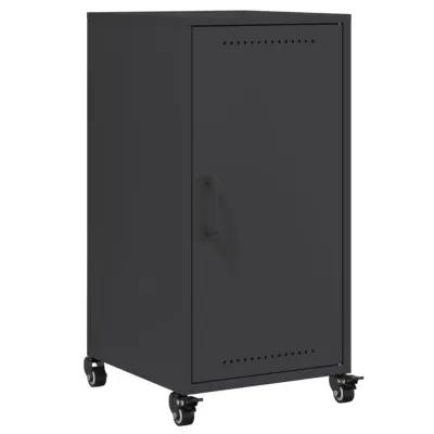 vidaXL Komoda črna 36x39x72 cm jeklo