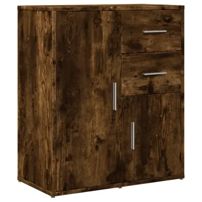 vidaXL Komoda dimljeni hrast 60x31x70 cm inženirski les