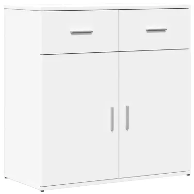 vidaXL Komoda bela 79x38x80 cm inženirski les
