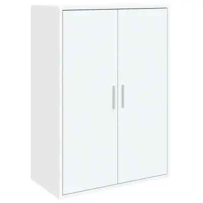vidaXL Komoda bela 60x31x84 cm inženirski les