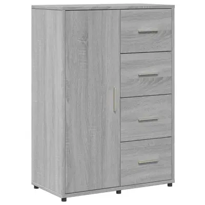 vidaXL Komoda siva sonoma 60x31x84 cm inženirski les