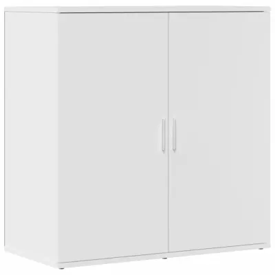 vidaXL Komoda bela 79x38x80 cm inženirski les