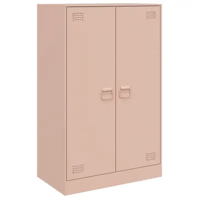 vidaXL Komoda roza 67x39x107 cm jeklo