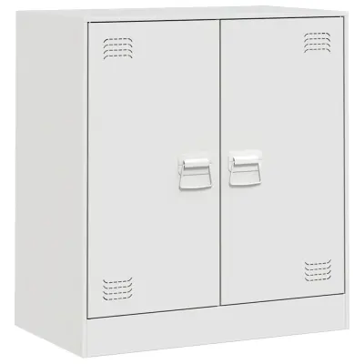 vidaXL Komoda bela 67x39x73 cm jeklo