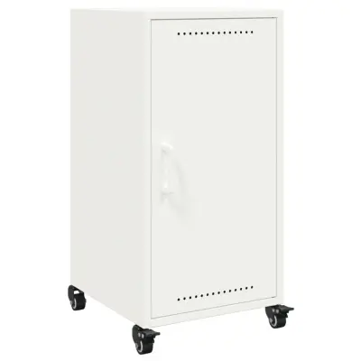 vidaXL Komoda bela 36x39x72 cm jeklo