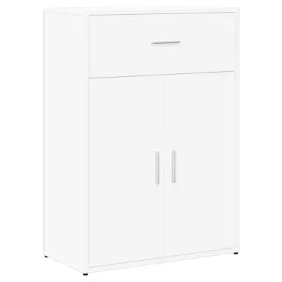 vidaXL Komoda bela 60x30x84 cm inženirski les