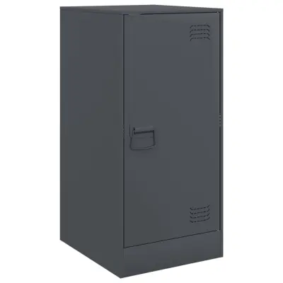 vidaXL Komoda antracitna 34,5x39x73 cm jeklo
