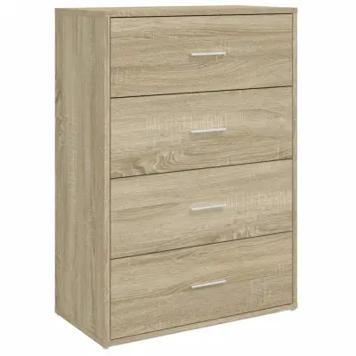 vidaXL Komoda sonoma hrast 60x31x84 cm inženirski les