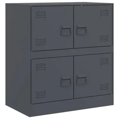 vidaXL Komoda antracitna 67x39x73 cm jeklo