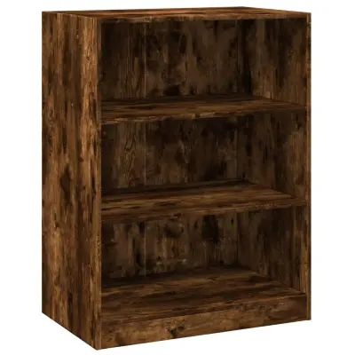 vidaXL Garderobna omara dimljeni hrast 77x48x102 cm inženirski les