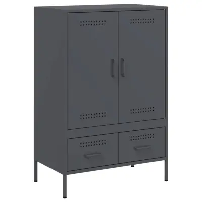 vidaXL Visoka omara antracit 68x39x101,5 cm jeklo