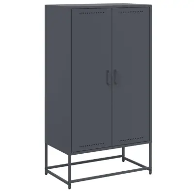 vidaXL Visoka omara antracit 68,5x38,5x123,5 cm jeklo